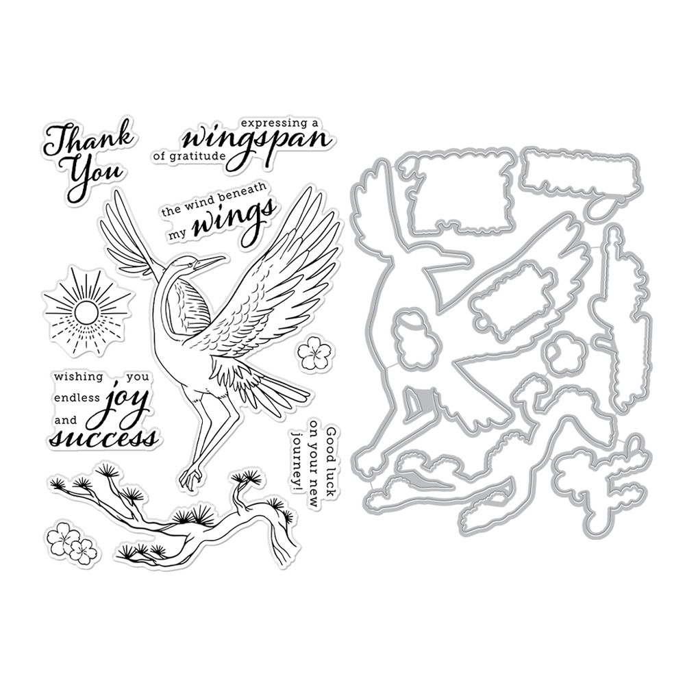 Crane Wishes - Stamp and Die Set