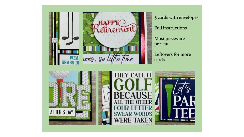 Golf - Make &amp; Take Multi Card Kit