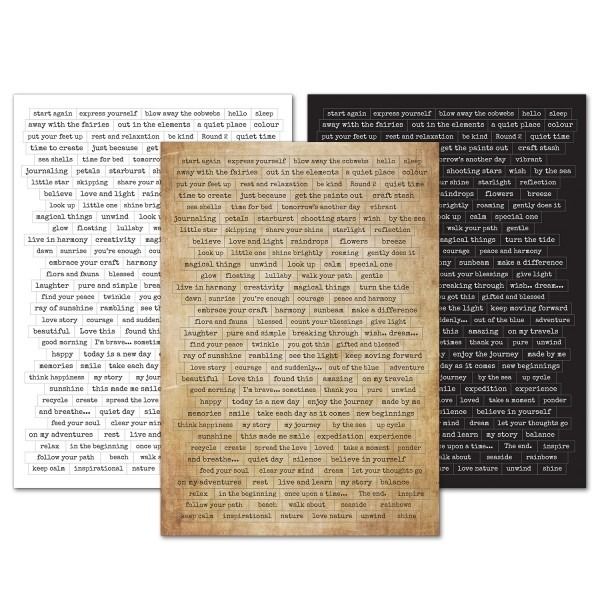 Printed Sentiments