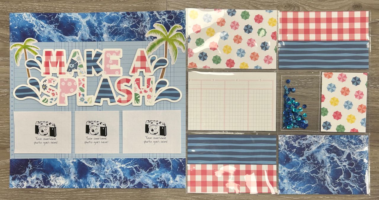Make A Splash - Make &amp; Take Layout Kit