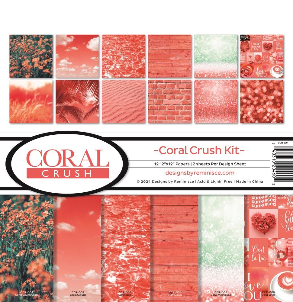 12x12 Paper Kit - Coral Crush Collection