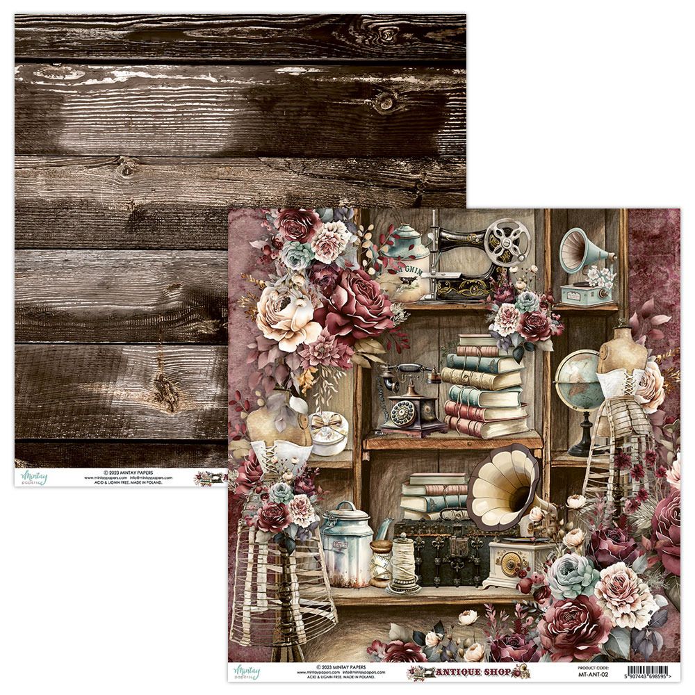 12x12 Double-sided Paper - 02 - Antique Shop Collection