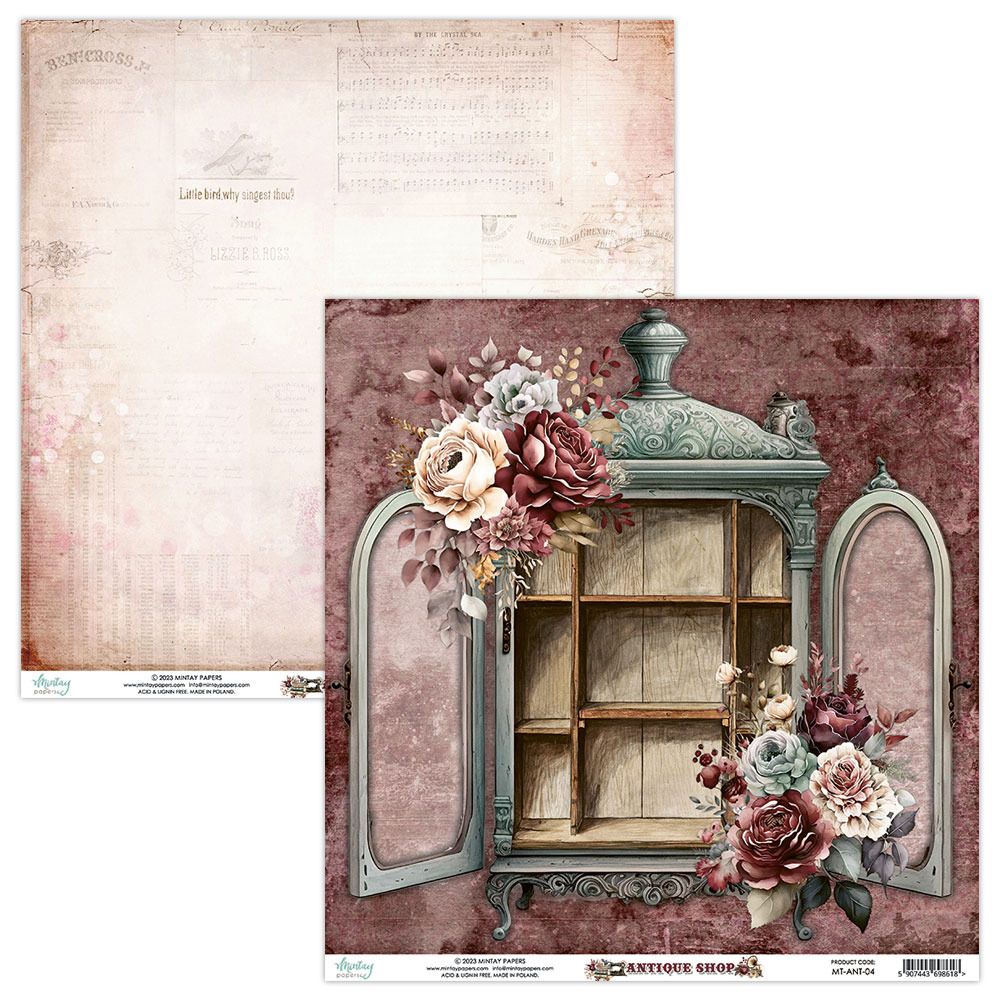 12x12 Double-sided Paper - 04 - Antique Shop Collection