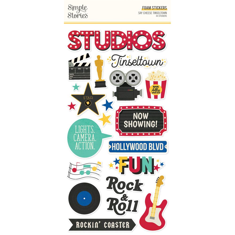 Foam Stickers - Say Cheese Tinseltown Collection