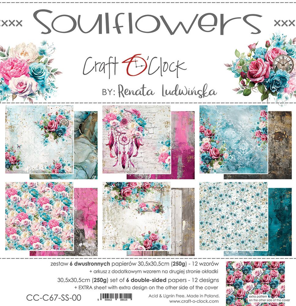 12x12 Paper Pad - Soulflowers Collection