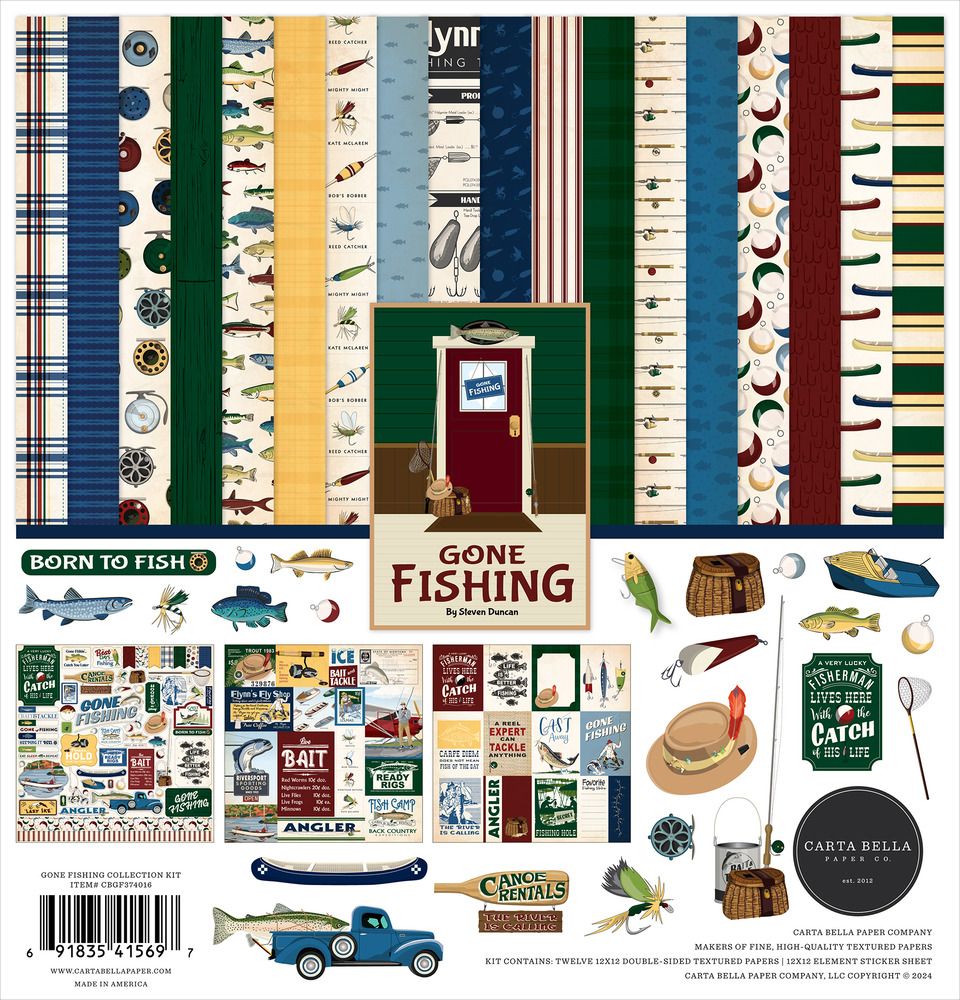 12x12 Collection Kit - Gone Fishing Collection