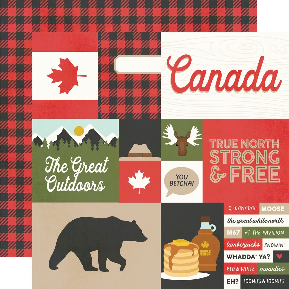 12x12 Patterned Paper - Canada - Say Cheese Epic Collection
