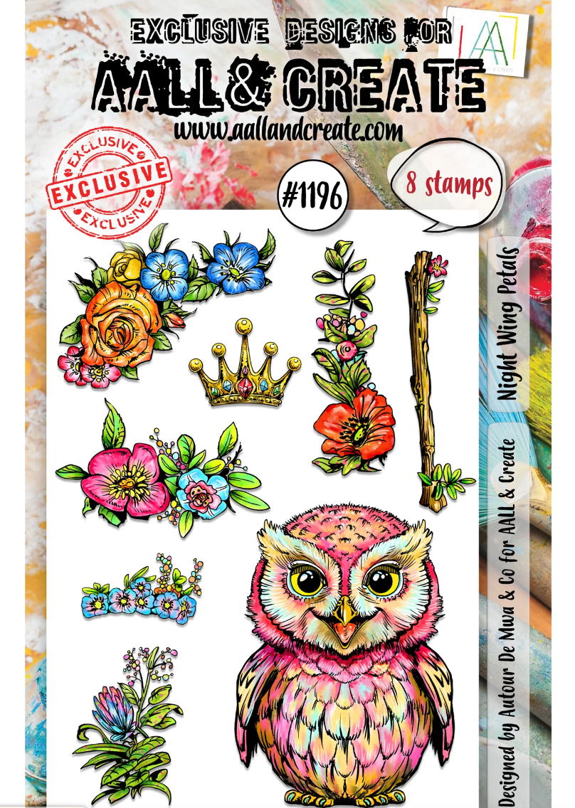 Night Wing Petals - #1196 - Stamp Set
