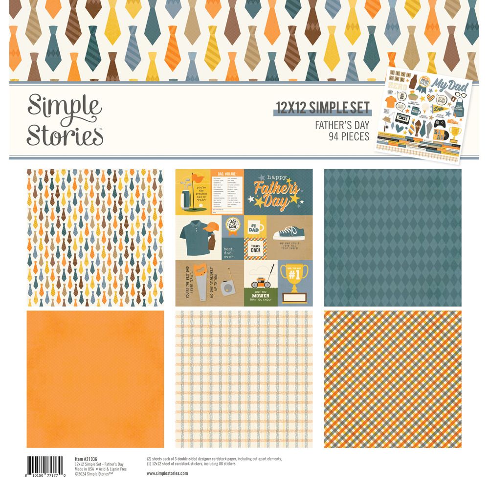 12x12 Simple Set - Father&#39;s Day Collection