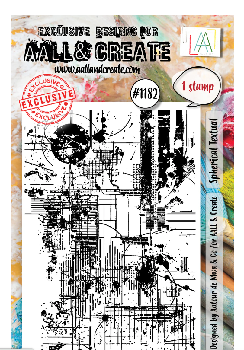 Spherical Textual - #1182 - Stamp