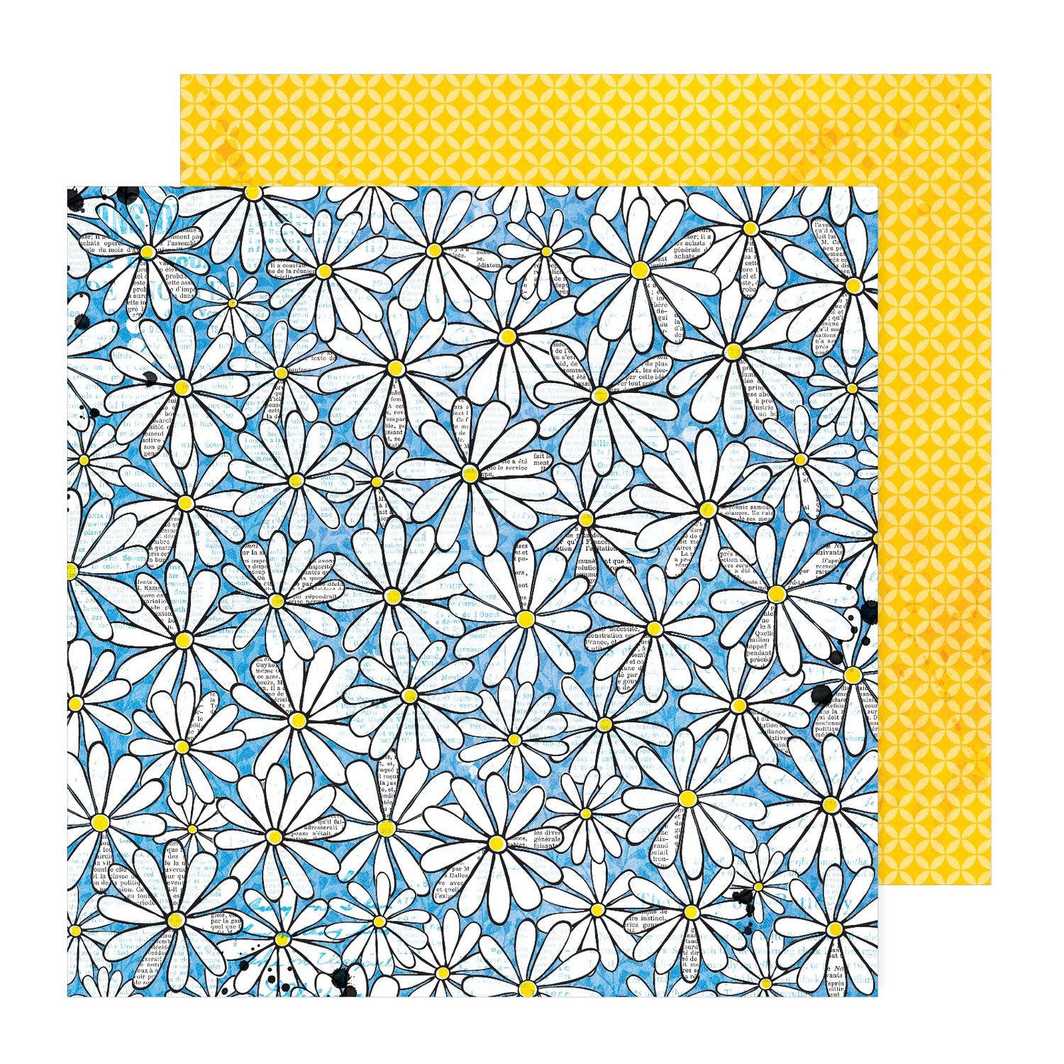 12x12 Double-Sided Paper - Picking Daisies - Bold And Bright Collection