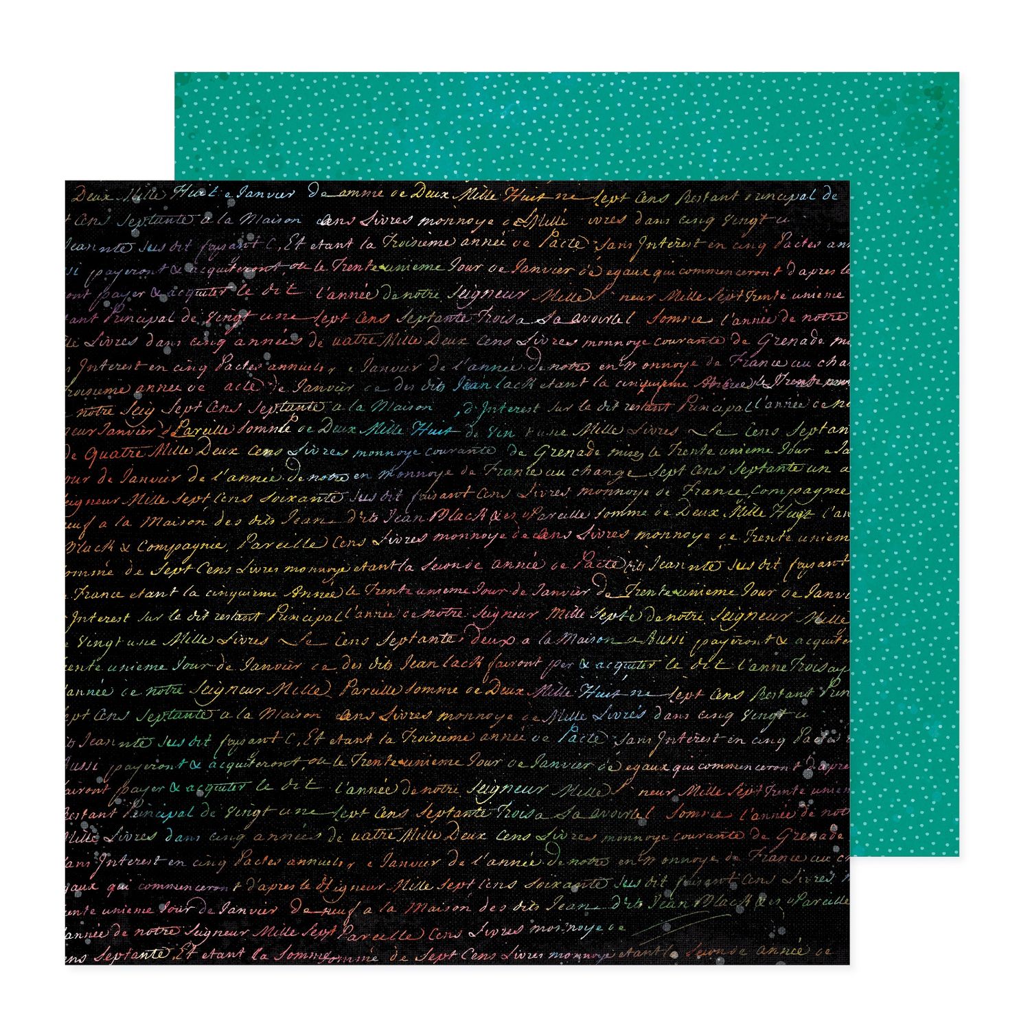 12x12 Double-Sided Paper - Pen Pal - Bold And Bright Collection