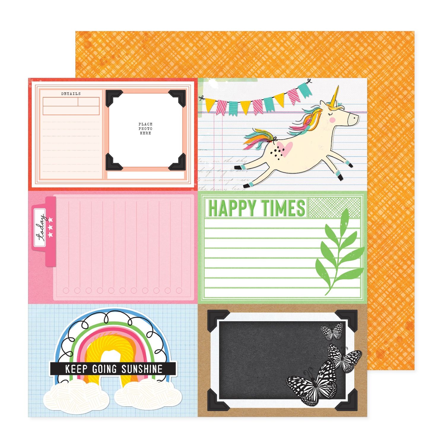 12x12 Double-Sided Paper - 4x6 - Bold And Bright Collection