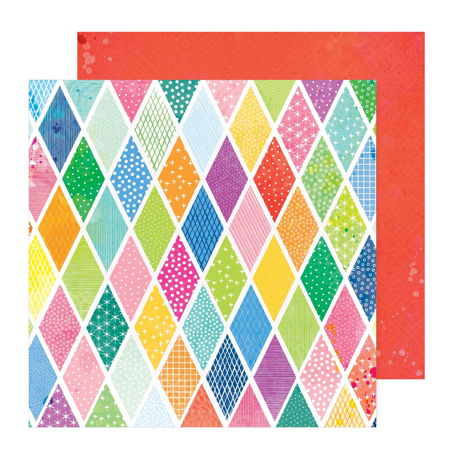 12x12 Double-Sided Paper - Diamonds - Bold And Bright Collection