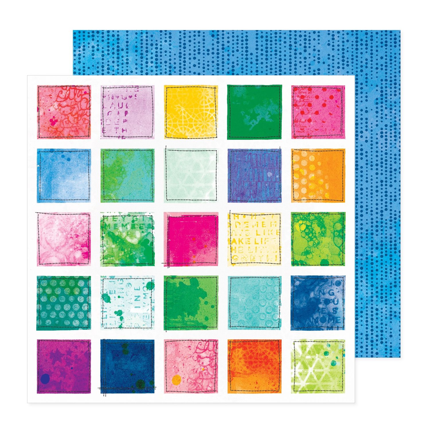 12x12 Double-Sided Paper - Picnic Blanket - Bold And Bright Collection