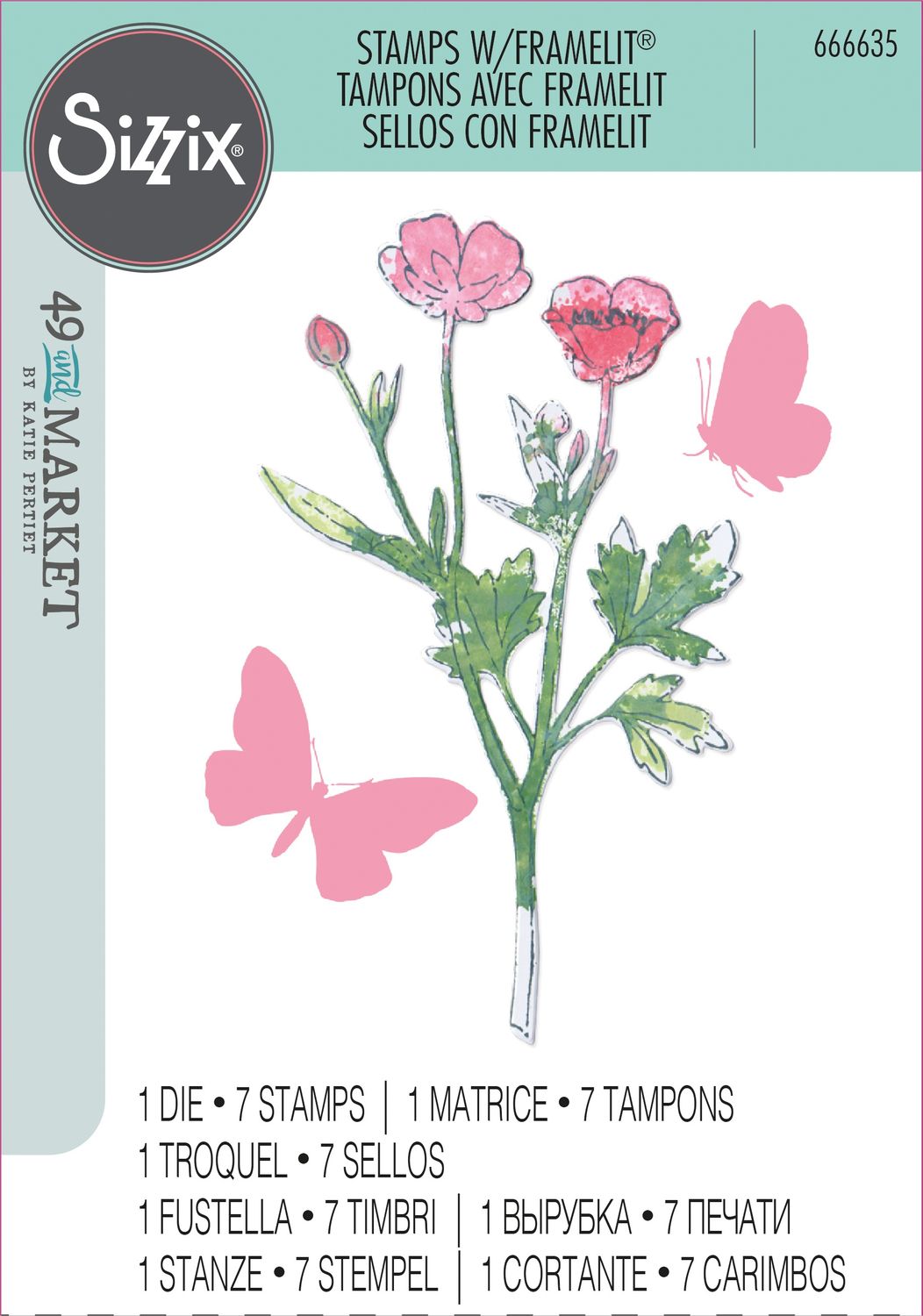 Painted Pencil Botanical - Stamp and Die Set