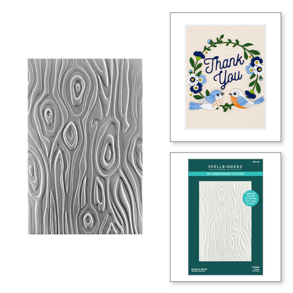 Knock on Wood - 3D Embossing Folder