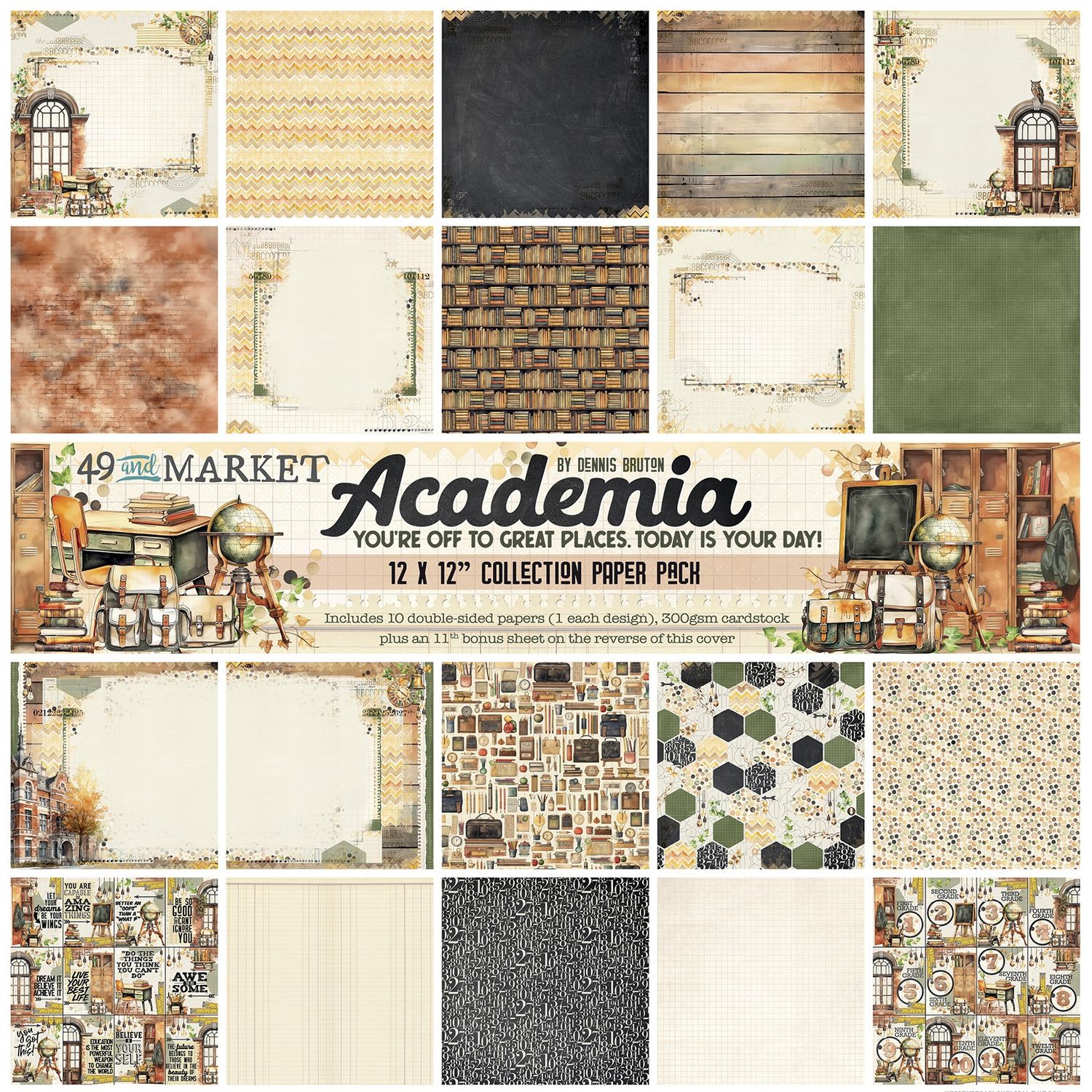 12x12 Collection Pack - Academia Collection