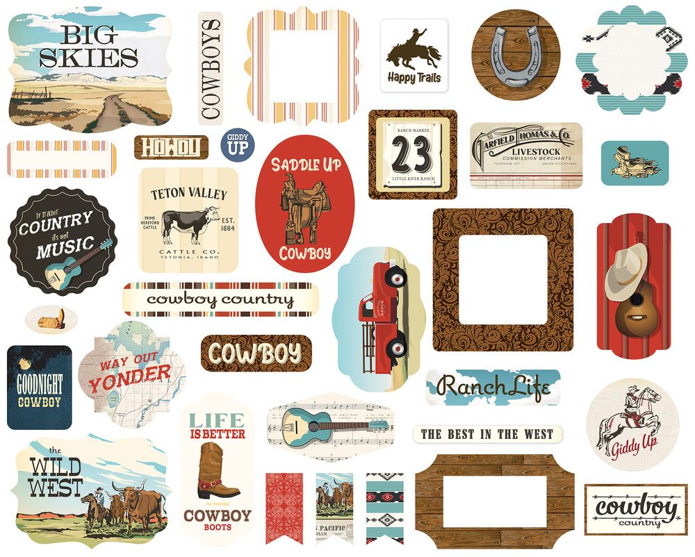 Ephemera - Cowboys Collection