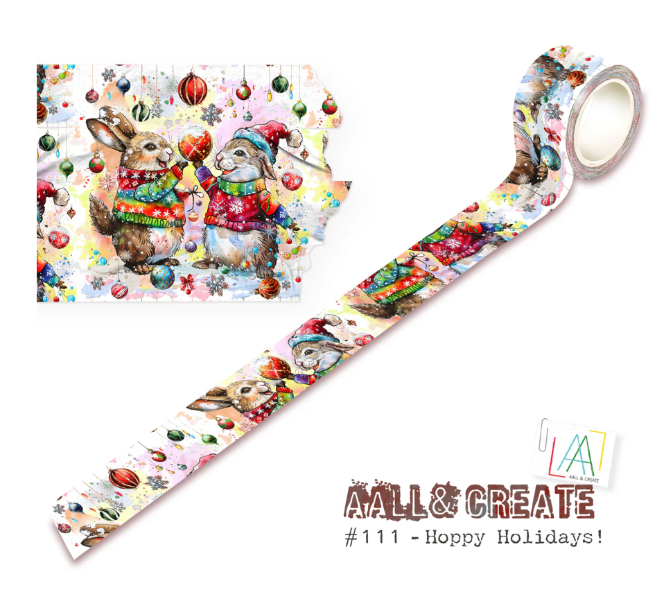 Hoppy Holidays - #111 - Layering Washi Tape