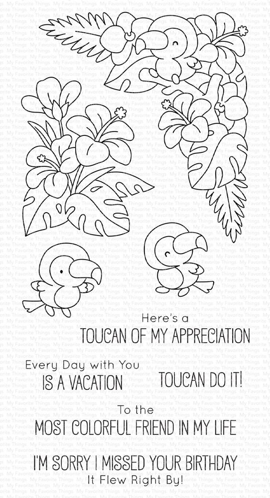 Tropical Toucans - Stamp Set