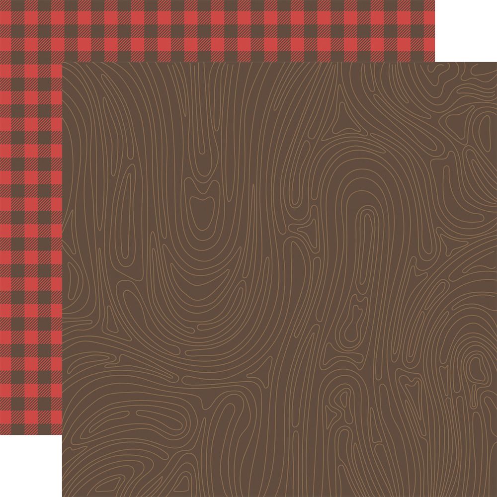12x12 Double-sided Paper - Campfire Wood - Into the Wild Collection