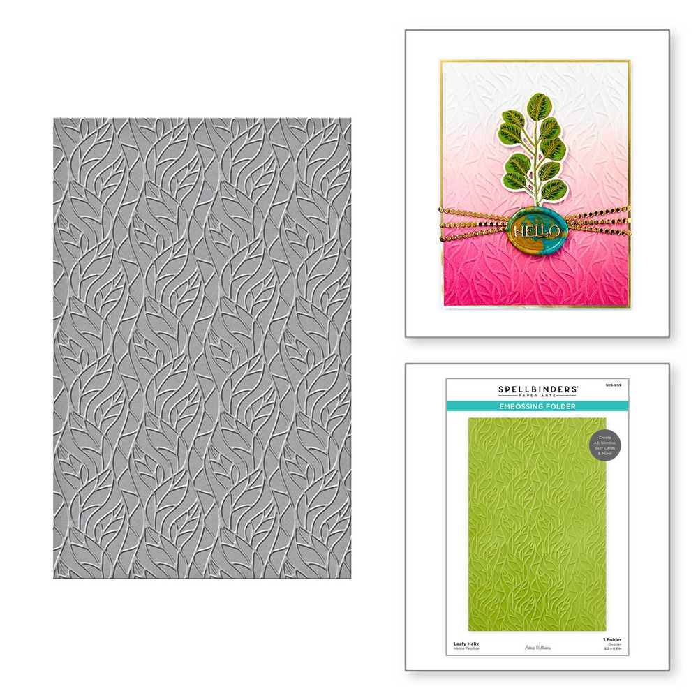 Leafy Helix - Embossing Folder