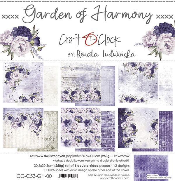 12x12 Paper Pad - Garden of Harmony Collection