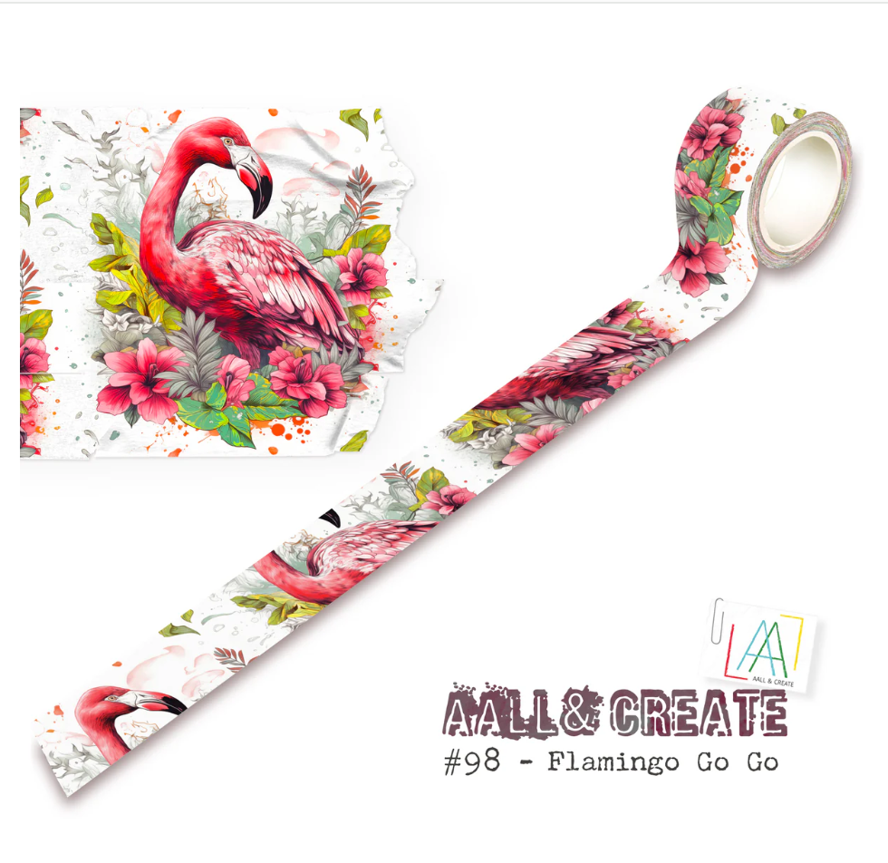 Flamingo Go Go - #98 - Layering Washi Tape