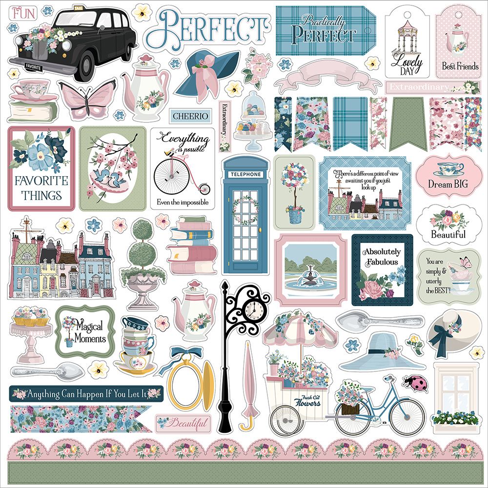 12x12 Sticker Sheet - My Favorite Things Collection