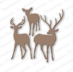 Deer Trio - Die Set