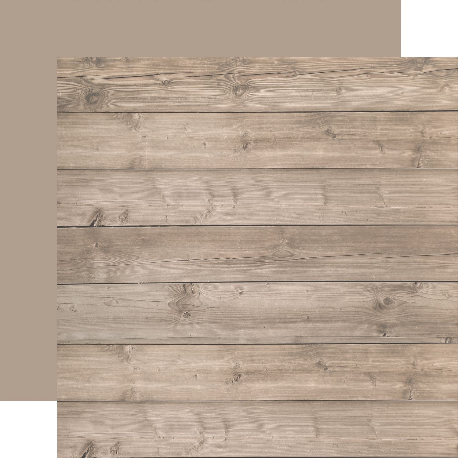 12x12 Double-sided Paper - Weathered - Cool Wood Grains Collection