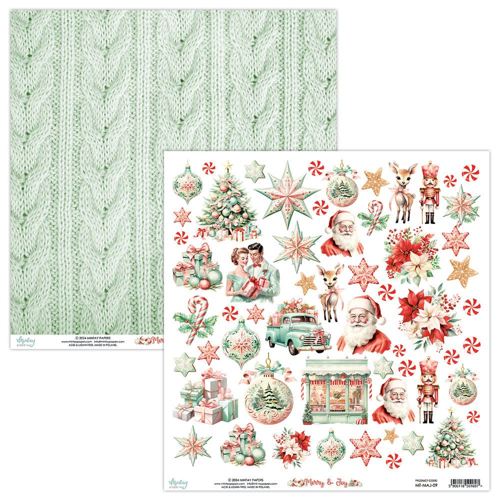 12x12 Double-sided Paper - 09 - Merry &amp; Joy Collection