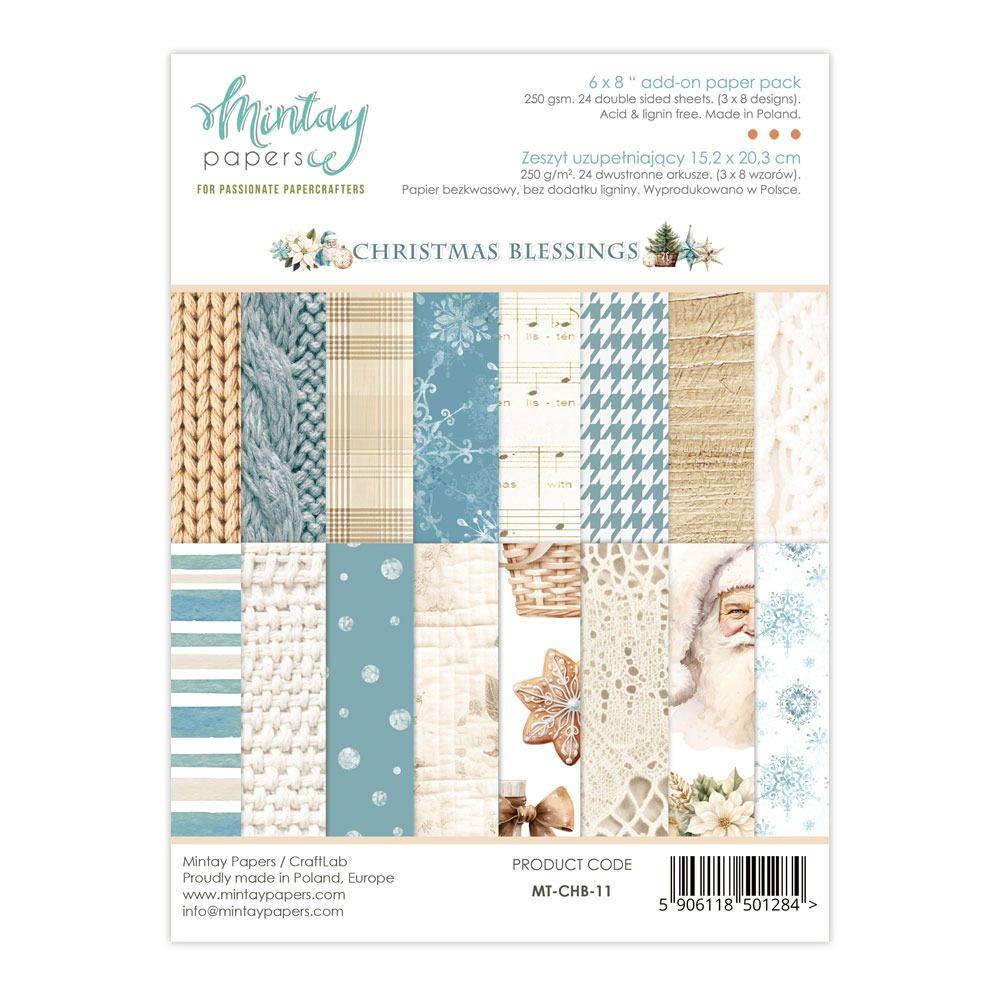 6x8 Add-on Paper Pad - Christmas Blessings Collection