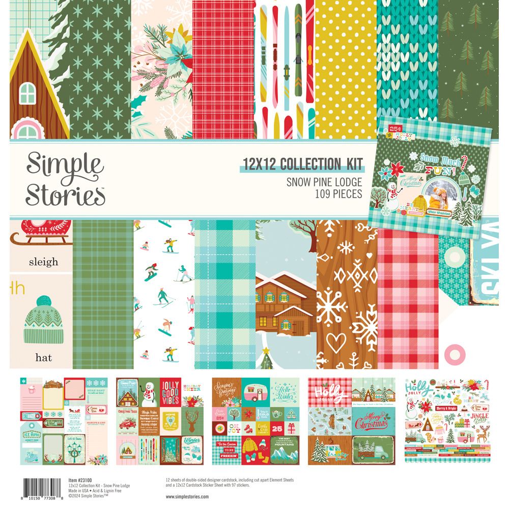 12x12 Collection Kit - Snow Pine Lodge Collection