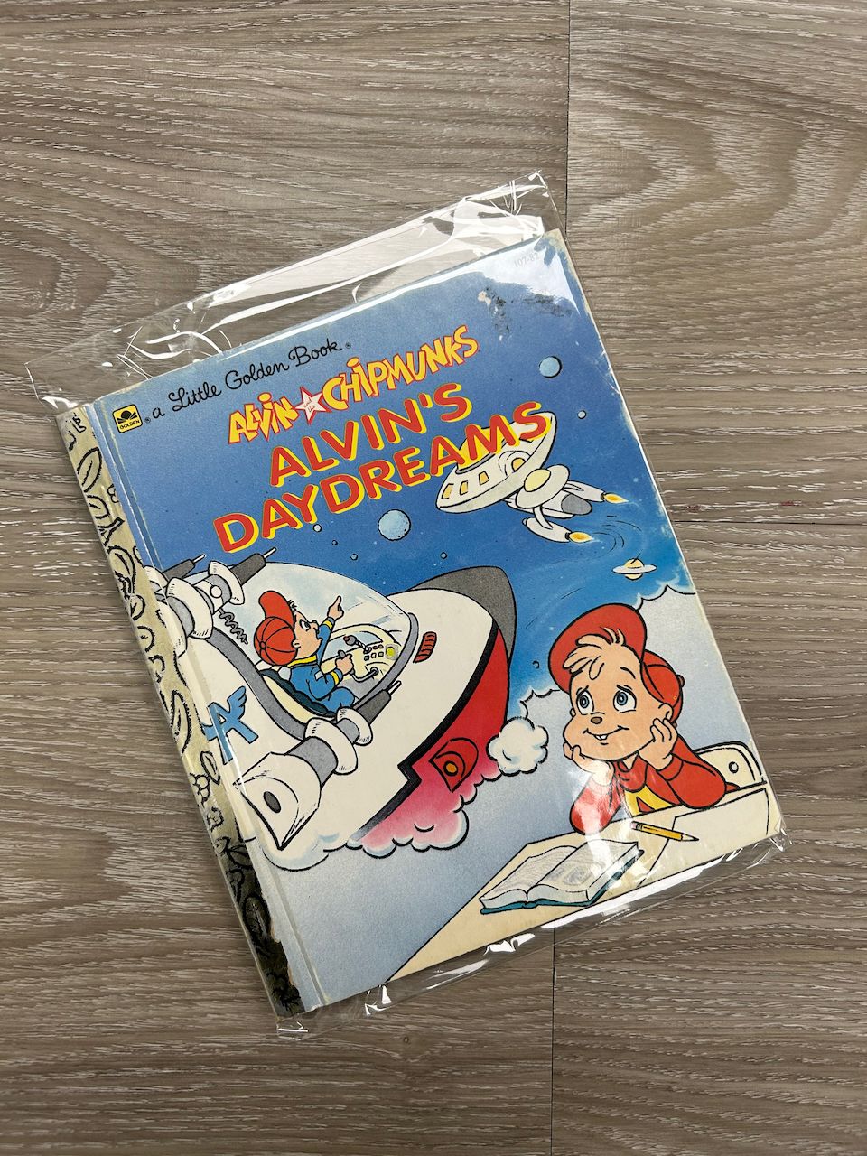 Alvin and the Chipmunks Alvin&#39;s Daydreams - Vintage Little Golden Book
