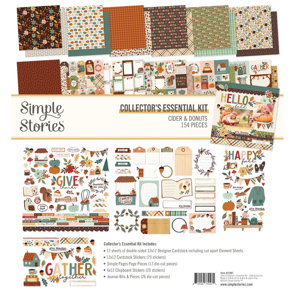 12x12 Collector&#39;s Essential Kit  - Cider &amp; Donuts Collection
