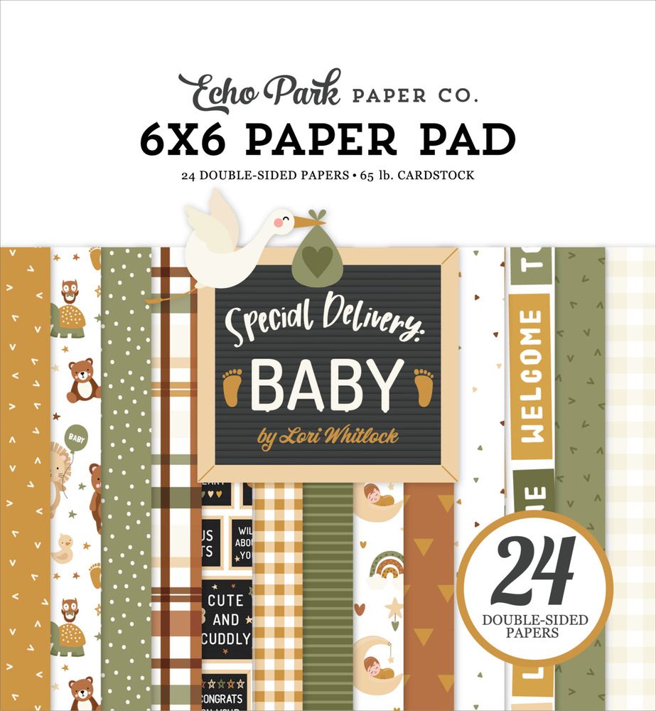 6x6 Paper Pad - Special Delivery Baby Collection