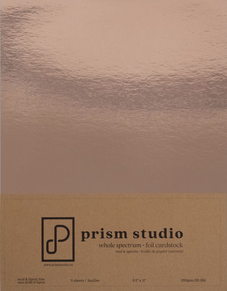 Rose Gold - 8.5x11 Foil Cardstock