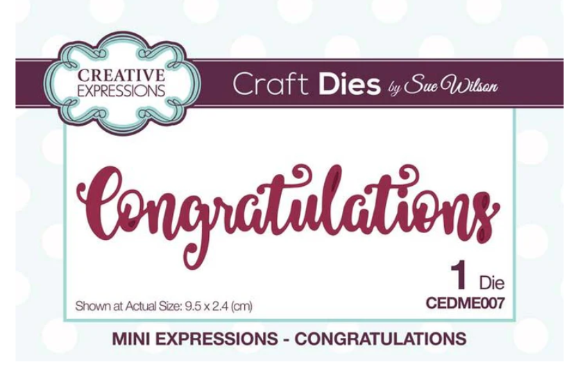 Congratulations - Mini Expressions Die