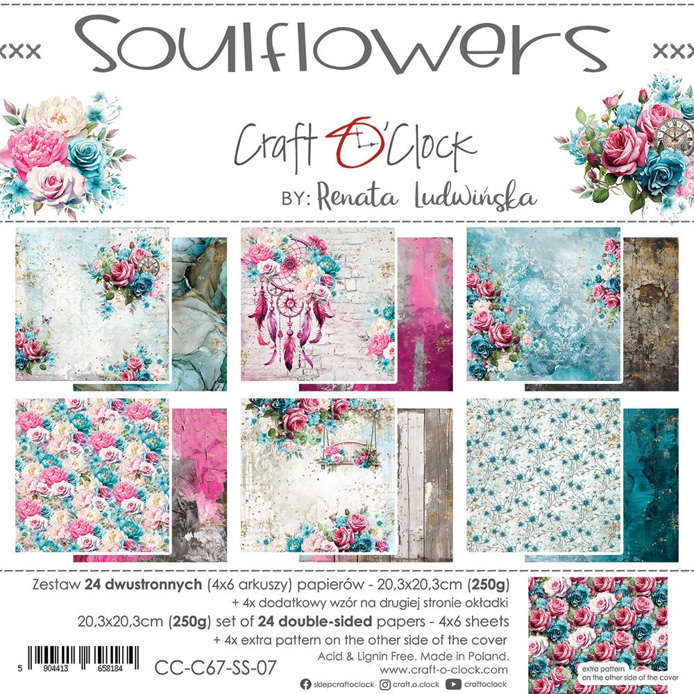 8x8 Paper Pad - Soulflowers Collection