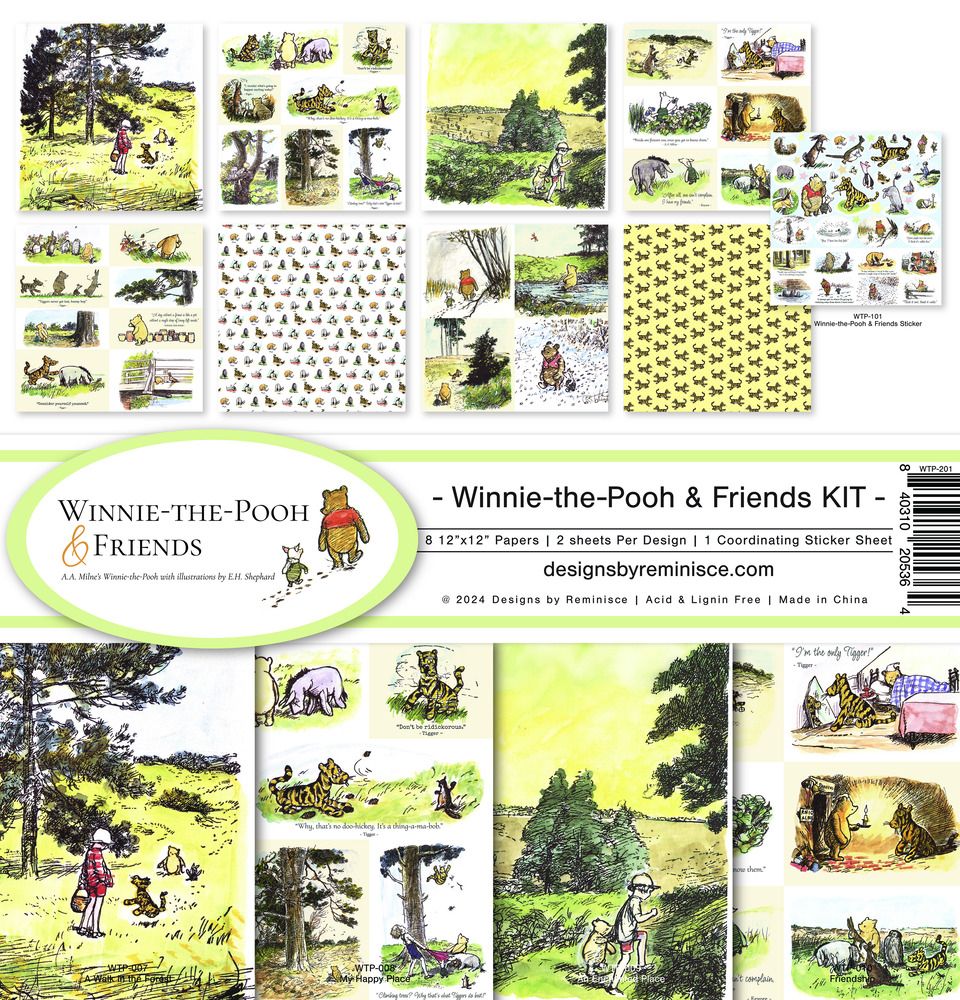 12x12 Collection Kit - Winnie The Pooh &amp; Friends Collection