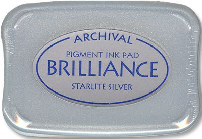 Starlite Silver - Brilliance Pigment Ink Pad