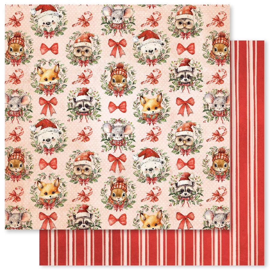 12x12 Double-sided Paper - E - Woodland Christmas Collection