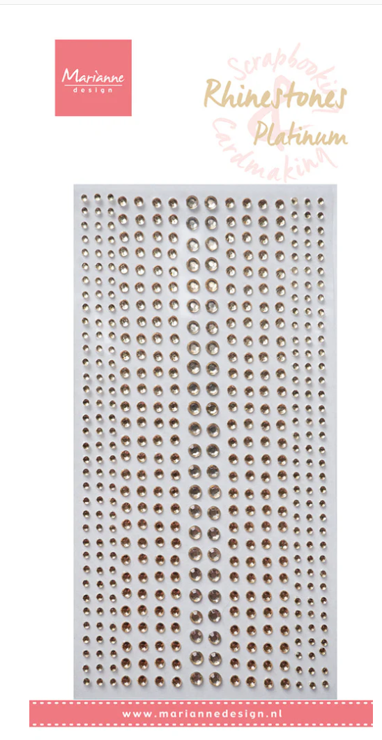 Platinum - Adhesive Rhinestones