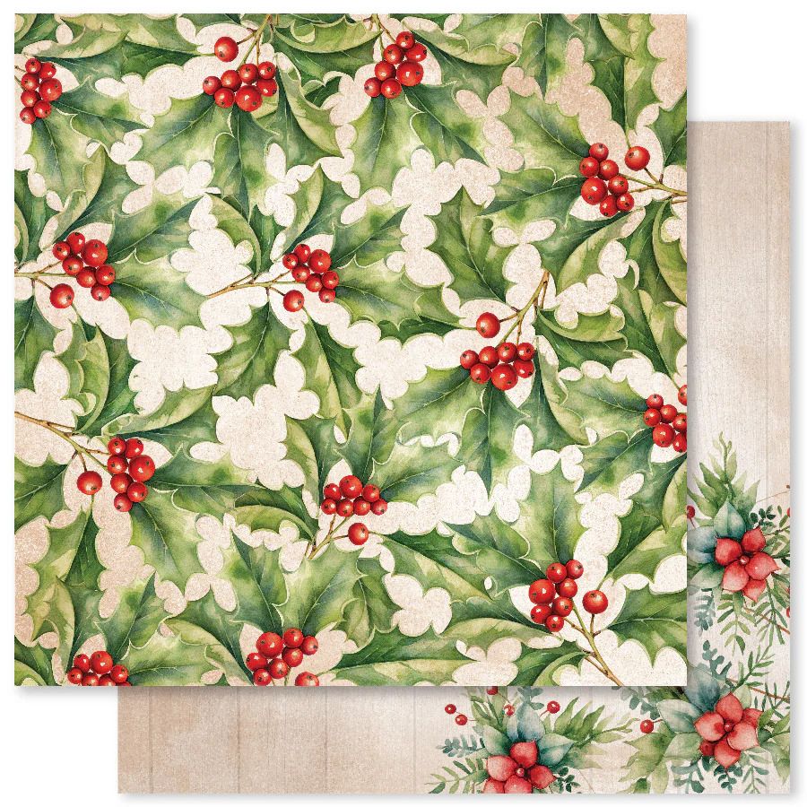 12x12 Double-sided Paper - B - Woodland Christmas Collection