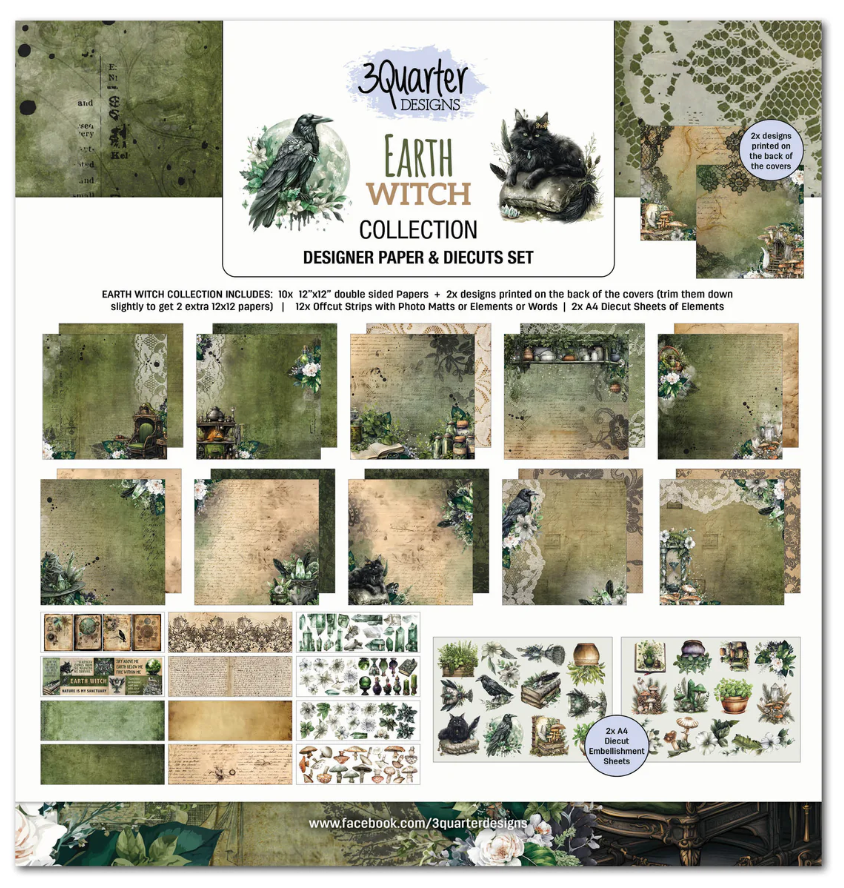 12x12 Paper &amp; Diecuts Set - Earth Witch Collection