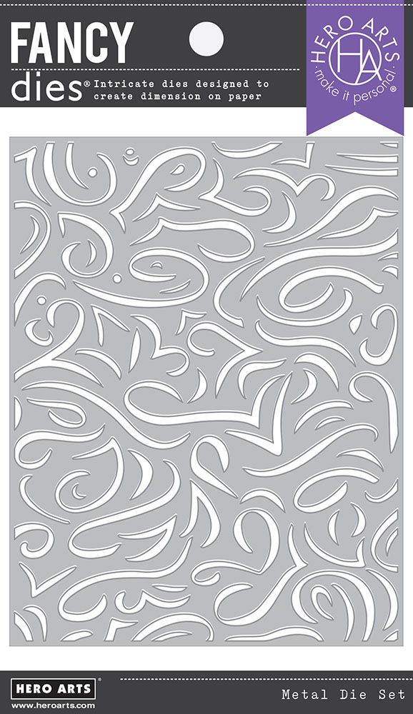 Swirls Confetti - Coverplate Die