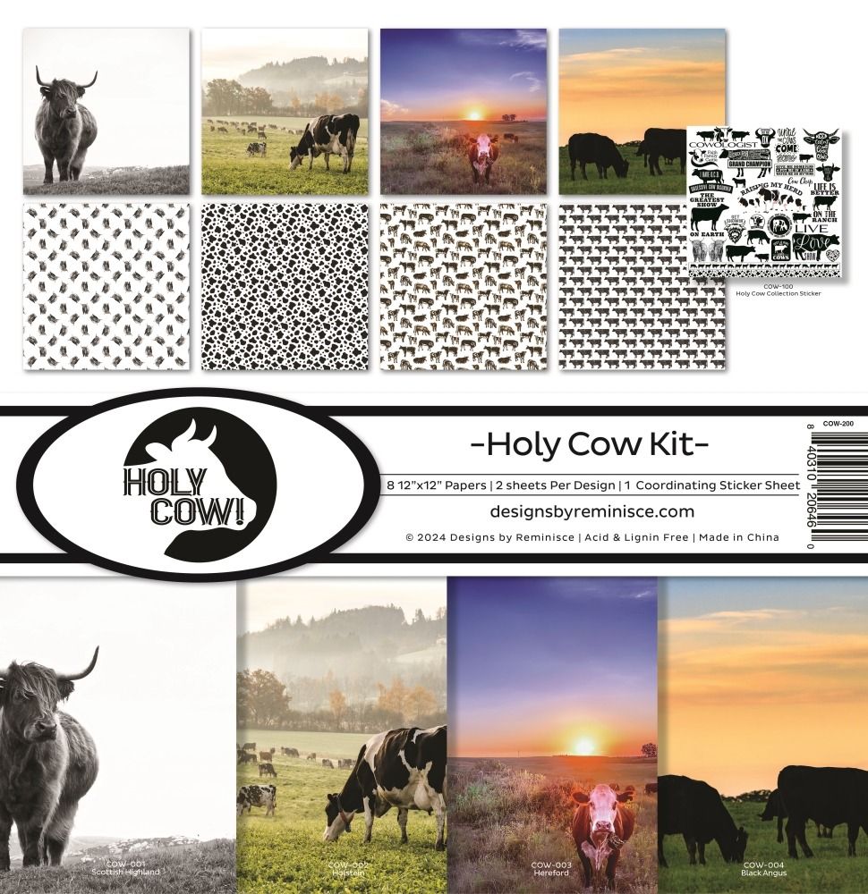 12x12 Collection Kit - Holy Cow Collection