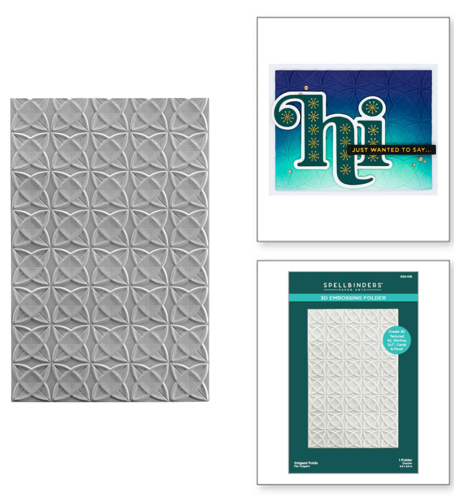 Origami Folds - 3D Embossing Folder